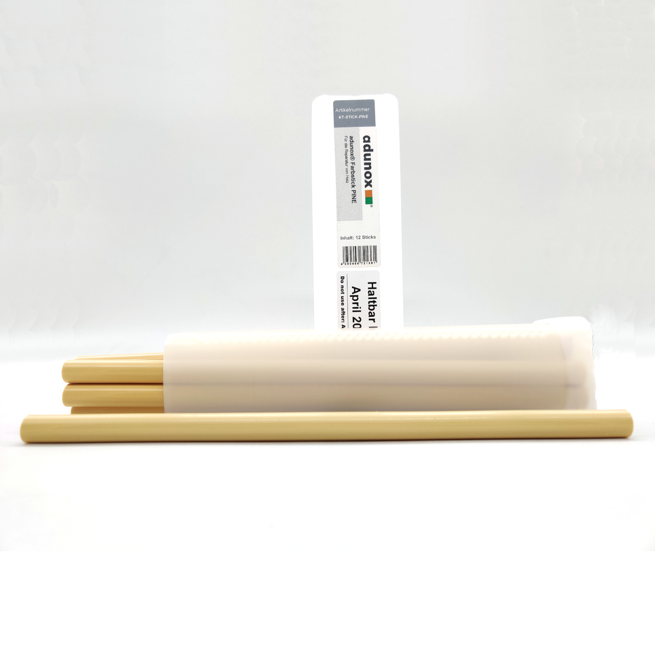 adunox® Farbsticks für die Reparatur von Holz | PINE | 12 Sticks