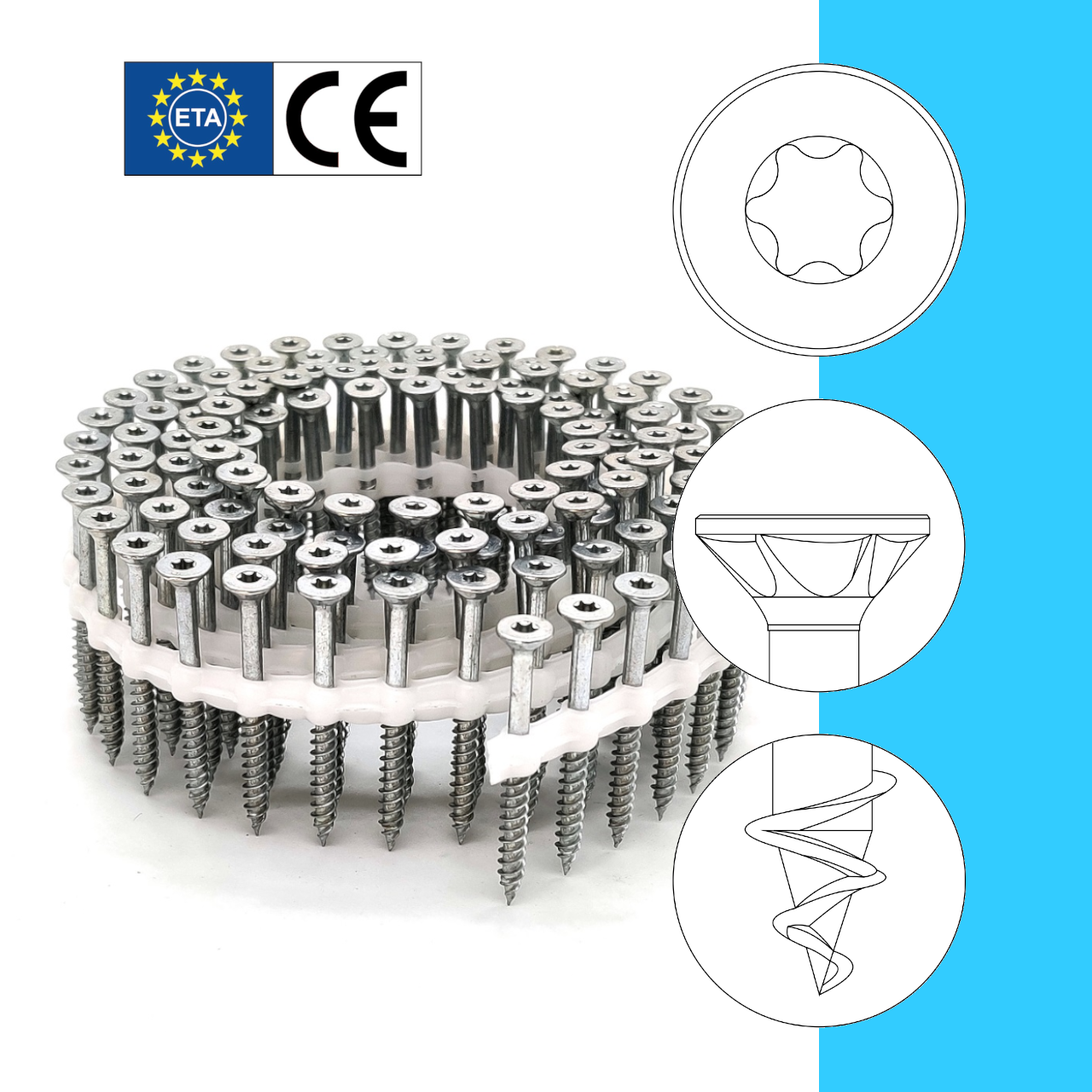 TIMTEC® Universalholzbauschrauben | Teilgewinde | hell verzinkt | Frästaschen | Frässchaft | TX25 | magaziniert Coil TIMTEC® Universalholzbauschrauben | Teilgewinde | hell verzinkt | Frästaschen | Frässchaft | TX25 | magaziniert Coil