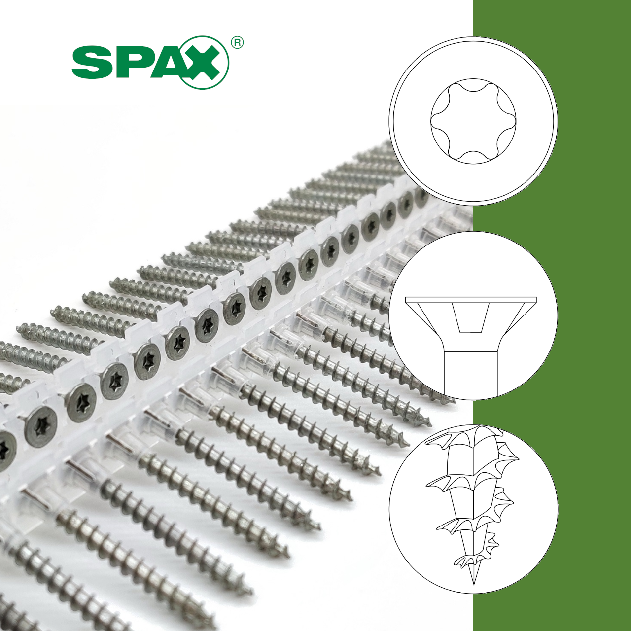 SPAX® Universalschrauben | WIROX | TX20 | Langband | 4,0x50 | 500 Stk