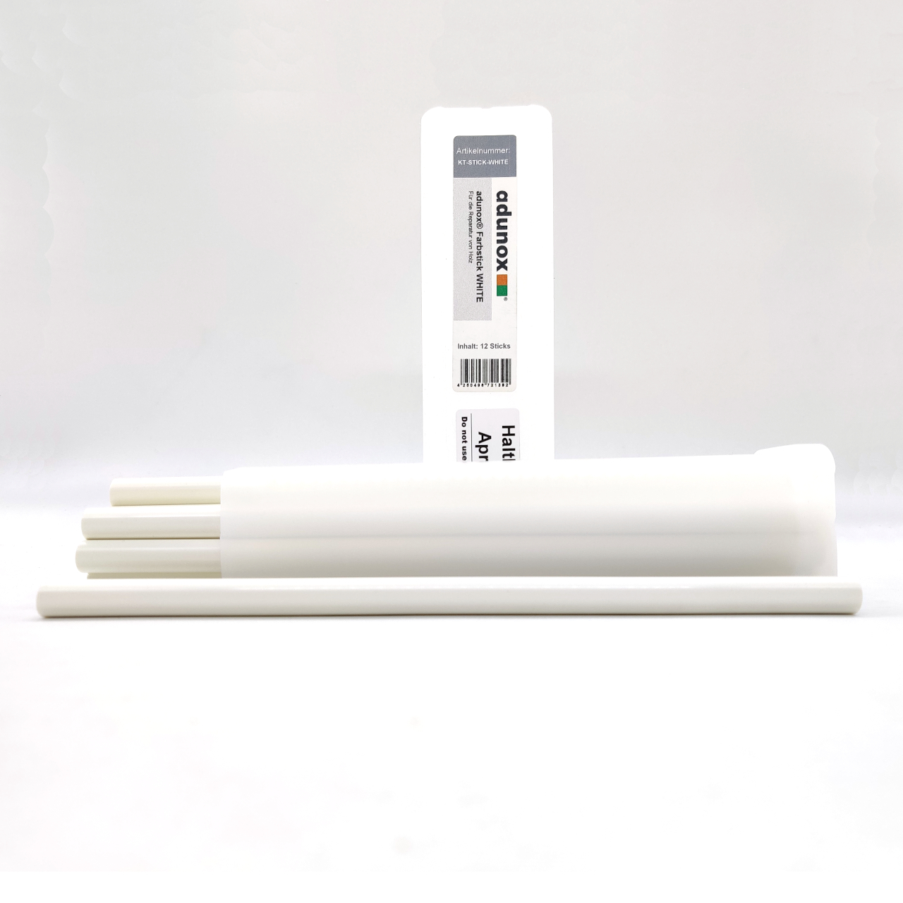 adunox® Farbsticks für die Reparatur von Holz | WHITE | 12 Sticks