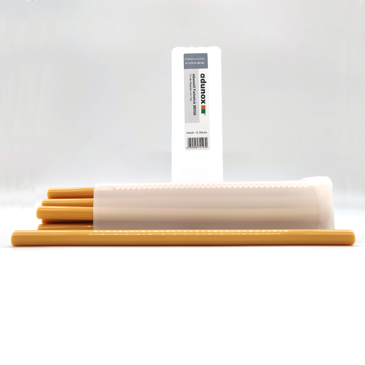 adunox® Farbsticks für die Reparatur von Holz | BEIGE | 12 Sticks